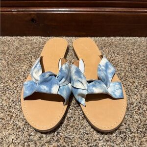 Blue and White Women's Sandals